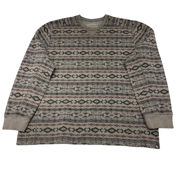 Waffle Knit Henley Shirt Size 3xl Gray 